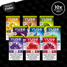 VUSE GO 1000 10x Pods Black Friday balíček VUSE GO 1000 10x Pods Black Friday balíček