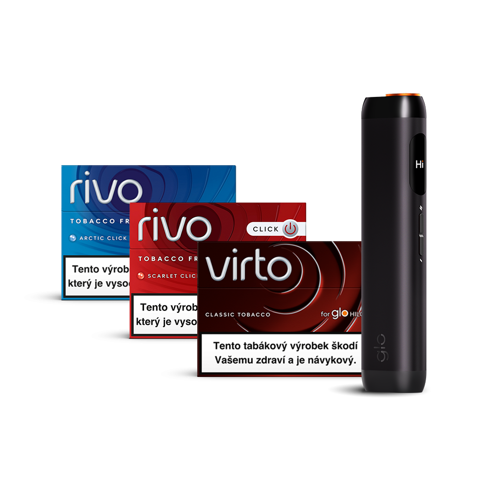 Obrázek produktu glo™ Hilo startovací balíček se zařízením ve variantě glo™ Hilo Onyx