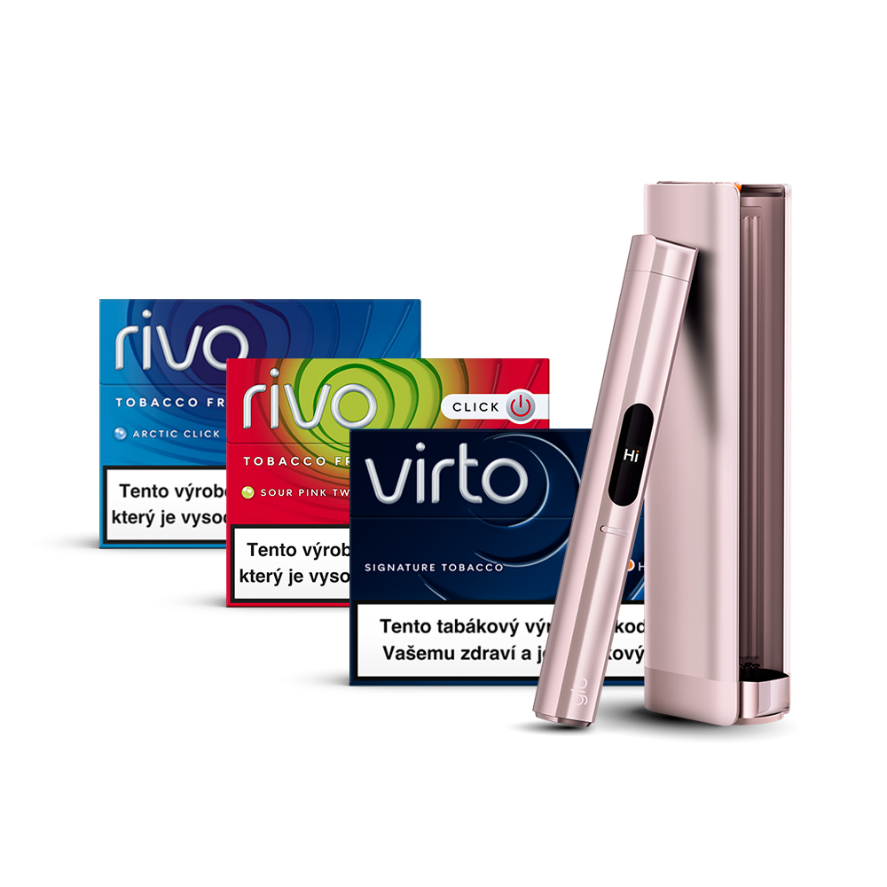 Obrázek produktu glo™ Hilo Plus startovací balíček se zařízením ve variantě glo™ Hilo Plus Coral