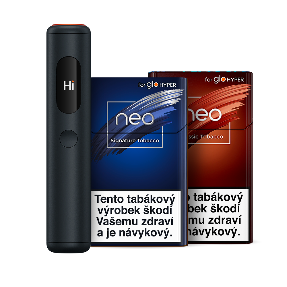 Obrázek produktu glo™ Hyper Pro+ x neo™ balíček se zařízením ve variantě glo™ Hyper Pro+ Graphite