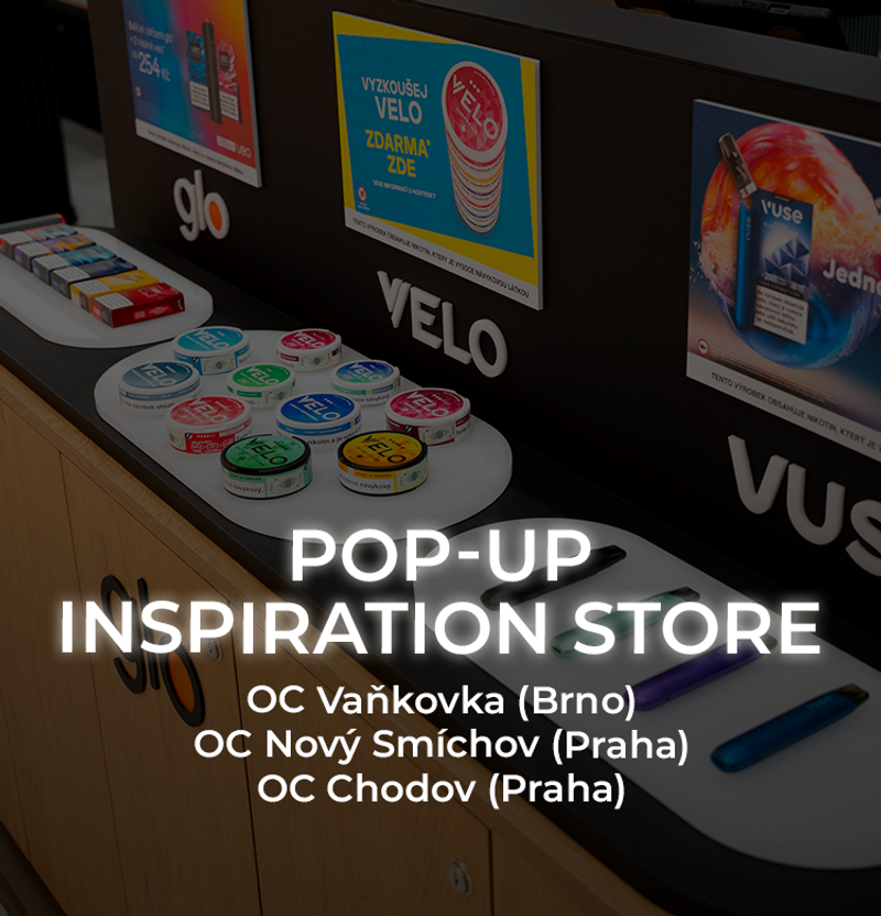 Bannerový obrázek: POP-UP Inspiration Store (OC Vaňkovka Brno, OC Nový Smíchov Praha, OC Chodov Praha)