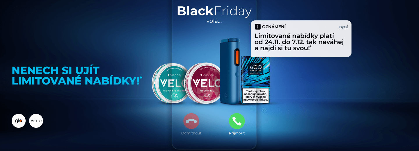 Black Friday limitované nabídky platí od 24. 11. do 7. 12.