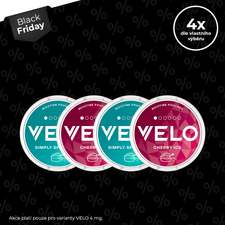 VELO startovací balíček 4x4mg Black Friday VELO startovací balíček 4x4mg Black Friday