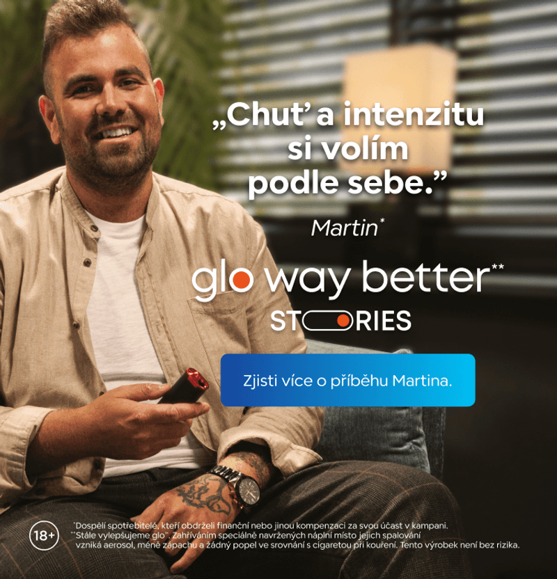 Bannerový obrázek: glo™ way better stories – zjisti více o příbězích uživatelů glo™